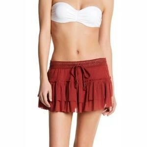 🔥😍 NEW Robin Piccone Sofia Mesh Skirt Size Large